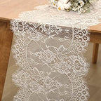Lace Table Runner 6 Packs Ivory Table Fabric Embroidered Boho Table Runners by LuoluoHouse
