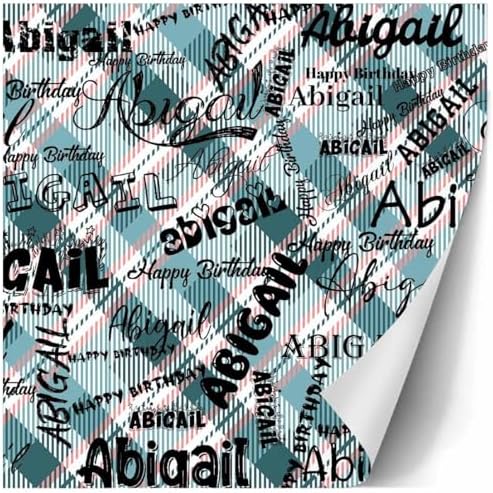 AOFUN Personalized Gift Just Because Gifts For Her Funny Gifts For Friends Love Wrapping Paper Cute Gifts For Best Friends Wrapping Paper Birthday 5 Rolls 58" x 23" - Image 3