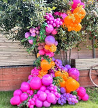 Hot Pink Orange Balloon Garland Arch Kit, 122pcs Pink and Orange Purple Tropical Balloons Arch Kit for Birthday Baby Shower Party Supplies Summer Beach Hawaiian Luau Aloha Party Decorations - Image 3