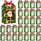 Eaasty 24 Pcs Christmas Gift Boxes with Window Santa Gift Boxes by Eaasty