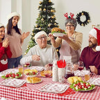 350 Pcs Christmas Paper Plates and Napkins Set Disposable Serve 50 - Image 4