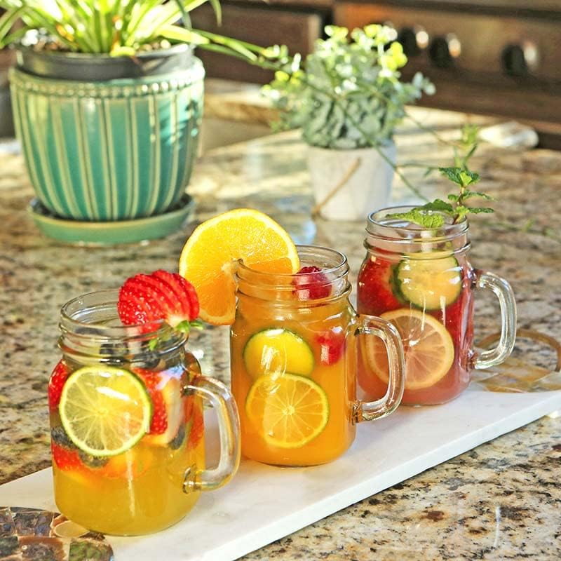 Kate Aspen 36PCS 12 oz. Large Glass Jars with Lids and Handles, Mason Jars Mugs, Wide Mouth Drinking Glass and DIY Favor Decor for Wedding, Bridal Shower, Baby Shower Party - Image 6