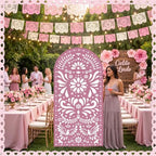 Gerrii 6 ft Cielito Lindo Arch Backdrop, All-in-one Stand up, Pink - Image 6