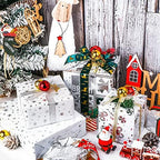 WRAPAHOLIC Silver Christmas Wrapping Paper Set - Silver Snowflakes and Candy Cane Holiday Collection with Metallic Foil Shine Wrapping Paper Bundle with Gift Bow & Ribbon & Tag & Sticker - Image 2