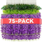 Alotiki Purple Wisteria Hanging Flowers, 75 Pack Fake Hanging Flowers by CreateABetterLife