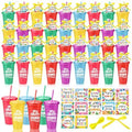 Honeydak 36 Sets Summer Tumbler Bulk 24 oz Plastic Tumbler Cup with Lids Straws and Greeting Card Appreciation Gift for Summer Beach Pool Party Favors Prizes by Honeydak
