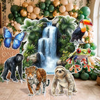 7 Pcs Rainforest Fall Decoration Large Rainforest Jungle Animals Cardboard 2026 Vbs Decor for Jungle Party Favors Safari Themed Vacation Bible School Classroom Decor Baby Shower Supplies - Image 4