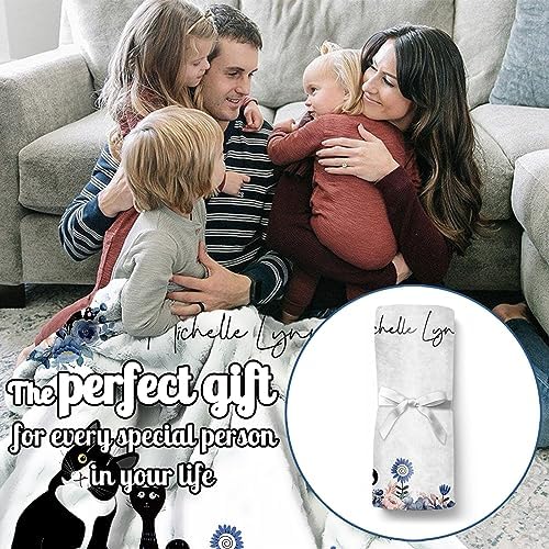 Personalized Baby Milestone Blanket for Boys Girls Baby Month Blanket- First Year Calendar Monthly Growth Chart - Black Cat Halloween Birthday Gifts for Infant Todder - Image 5