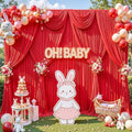 20x8ft Red Backdrop Curtains for Parties Photo Wrinkle Free Polyester Photoshoot Curtains Drapes Backdrop for Baby Shower Wedding Birthday Party Graduation Photography Background 4 Panels 5x8FT by Suppromo