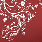 Beige Swirl Flower Floral Wall Decal Design. (100" X 29") #262A - Image 5