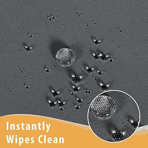 Obstal 2 Pack Table Clothes for 6 Foot Rectangle Tables, Dark Grey - Image 3