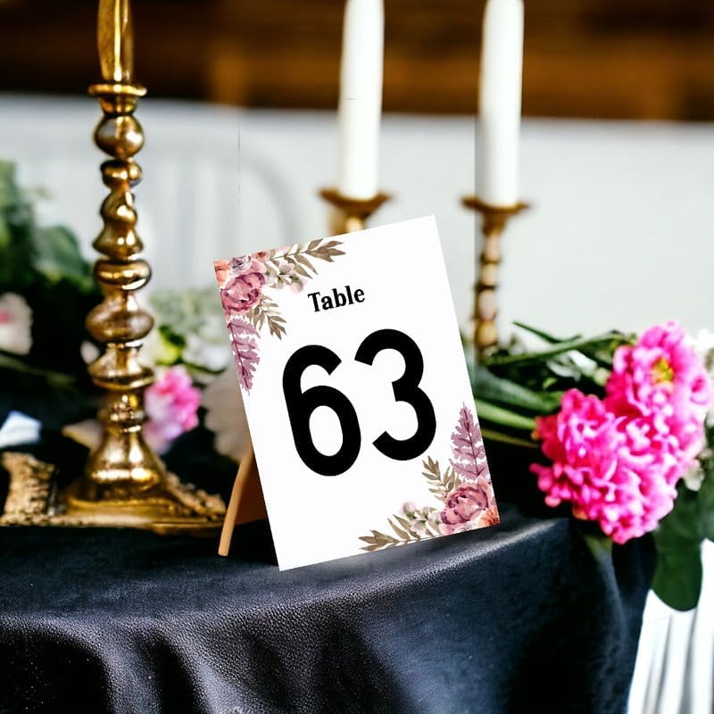 Painting Table Cards Number 1-40 Double Sided For Wedding Reception Event Party Baby Shower Birthday 4x6, AT-TABLE-CARD-885 - Image 3