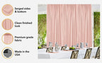 AK TRADING CO. 10 feet x 8 feet Polyester Backdrop Drapes Curtains Panels with Rod Pockets - Wedding Ceremony Party Home Window Decorations - Light Green, 2 Pack - Image 5