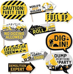 Big Dot of Happiness Funny Dig It - Construction Party Zone - Baby Shower or Birthday Party Photo Booth Props Kit - 30 Ct - Image 3