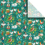 Jillson & Roberts 20" x 30" Printed Christmas Gift Tissue, 12 Days (48 Folded Sheets) by JillsonRoberts