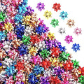 230 Pcs Shiny Decorate Bows for Gift Wrapping, 1 in Mini Gift Wrap Bows for Valentines Decor, Hanukkah, Birthdays, Weddings, Bridal Showers, Baby Showers Occasion (Metallic Color) by PendantofLuck