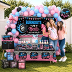 Burnouts or Bows Gender Reveal Decorations for 24 Guests - Image 3
