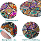 Colorful Mandala - Style Pattern Print Oval Tablecloths Leakproof & Sturdy Washable for Mother's Day Father's Day Valentine's Day Fits for 52" x 70" Oval Table - Image 5