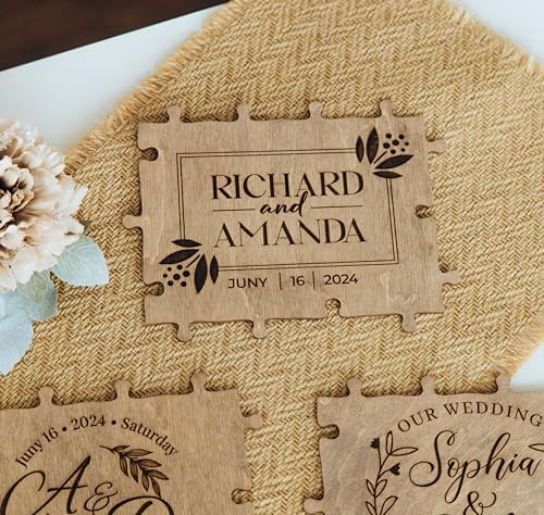 I Love You Box | Wedding Guest Book | Wedding Planning Book And Organizer | Custom Puzzle | Craft Box | Wooden Heart | 2024 Graduation Party Decorations | Party Decor | Name Puzzle | Wooden Hearts For - Image 2