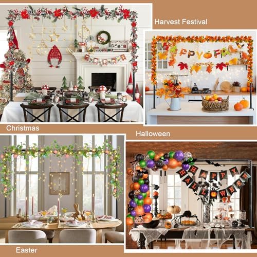 Over The Table Rod Stand with Clamps Black Table Balloon Arch Frame - Image 3