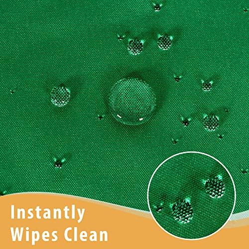 Obstal 2 Pack Green Table Clothes for 6 Foot Rectangle Tables - Water Resistant Washable Fabric Polyester Rectangle Table Cover Protector for Wedding, Banquet and Trade Shows, 72L x 30W x 30H Inches - Image 3