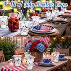 Sliner 50 Sets 4th of July Plastic Disposable Cups 16oz - Image 5