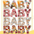 Mifoci 4 Pcs Large Baby Shower Food Trays 13.7" Charcuterie Board Letter Shaped Serving Platter Fillable Boxes for Gender Reveal Baby Shower Party Paper Chocolate Candy Decoration - Image 6