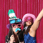 Sequin Backdrop Hot Pink 8ft x 8ft Glitter Photo Booth Backdrop - Image 3