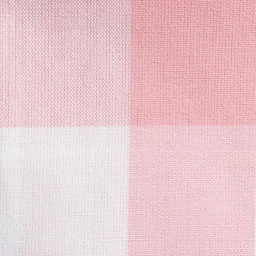 DII Buffalo Check Collection, Classic Farmhouse Tablecloth, 60 x 104, Pink & White - Image 3