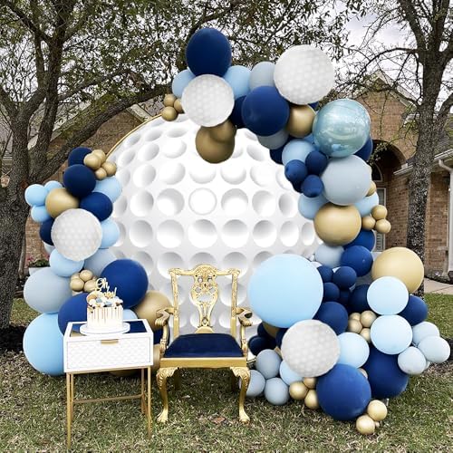 Renaiss 7.2x7.2ft White Golf Round Backdrop Covers for Photography, 3D Printing, Baby Shower, Birthday, Sports Club Events, Party Decors, Arch, Photo Booth Props - Image 5
