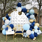 Renaiss 6.5x6.5ft White Golf Round Backdrop Covers for Photography, 3D Printing, Baby Shower, Birthday, Sports Club Events, Party Decors, Arch, Photo Booth Props - Image 5
