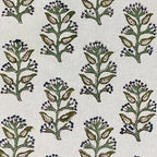 Ridhi Evergreen Grace Hand Block Print Cotton Tablecloth 108x60 Inch - Image 5