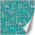 AOFUN Custom Name Text Gift Wrapping Paper Custom Wrapping Paper Custom Name Gift Wrapping Paper Gift Wrap Funny Funny Gift For Friend 3 Rolls 58" x 23" - Image 3