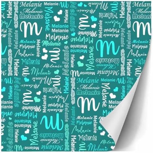 AOFUN Custom Name Text Gift Wrapping Paper Custom Wrapping Paper Custom Name Gift Wrapping Paper Gift Wrap Funny Funny Gift For Friend 3 Rolls 58" x 23" - Image 3