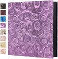 RECUTMS Photo Album 600 Pockets 4x6 Picture Book Leather Cover Pink Rose by RECUTMS