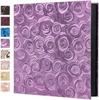 RECUTMS Photo Album 600 Pockets 4x6 Picture Book Leather Cover Pink Rose by RECUTMS