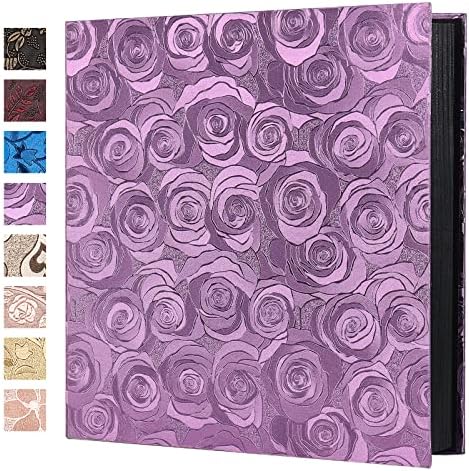 RECUTMS Photo Album 600 Pockets 4x6 Picture Book Leather Cover Pink Rose by RECUTMS