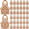 Silkfly 48 Pcs Gingerbread Christmas Tote Bags Non-Woven Party Favors by Silkfly