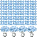 Auihiay 404Pcs Hydrangea Artificial Flowers, Silk Artificial Flowers by Auihiay