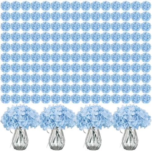 Auihiay 404Pcs Hydrangea Artificial Flowers, Silk Artificial Flowers by Auihiay