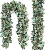 Ouddy Decor 2 Pack Eucalyptus Garland Lush Artificial Greenery Faux Vines by OuddyDecor