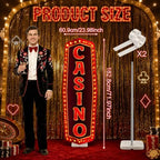 Funrous 6 ft Casino Party Decoration Life Size Cardboard Cutout - Image 2