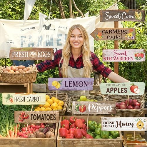 Kriyokiaa Locally Grown Baby Shower Decorations, Locally Grown Banner and Farm Stand Sign Decor - Image 2