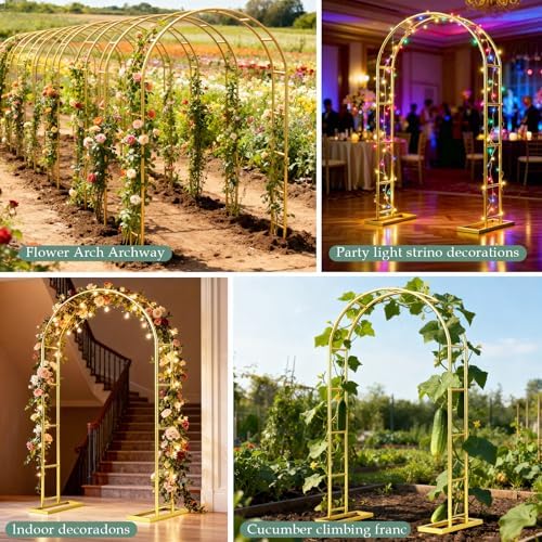 WellSign 7.2FT, 6FT Balloon Arch Backdrop Stand Set of 2 - Image 6