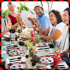 350 Pcs Casino Paper Plates and Napkins Set Disposable Serve 50 - Image 5