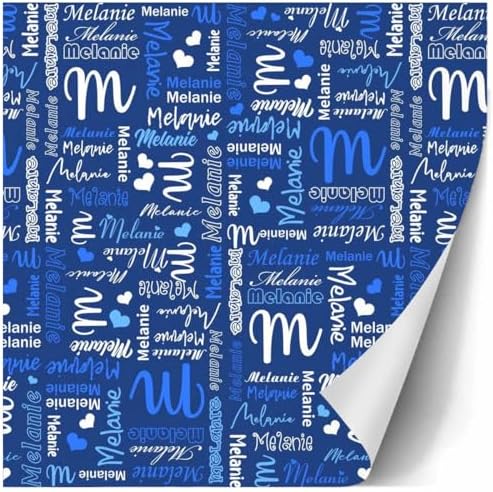 AOFUN Custom Wrapping Paper Gift Wrapping Paper Personalized Gift Unique Wrapping Paper Happy Anniversary Wrapping Paper 3 Rolls 58" x 23" - Image 3