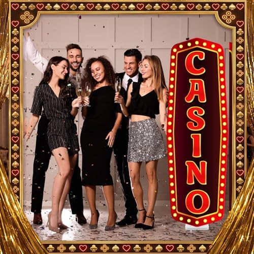 Funrous 6 ft Casino Party Decoration Life Size Cardboard Cutout - Image 7