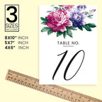 Flower Design Table Number Cards Double Sided Party Table Numbers for Reception Baby Shower Anniversary Birthday Bridal Party 4x6 100 Pcs - Image 4
