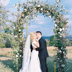 Open Arch Backdrop Stand,Double Arch Frame U Shaped Wedding Arches for Wedding Ceremony Birthday Party Bridal Baby Shower Photo Booth Garden Floral Balloon Arch Decoration - Image 2