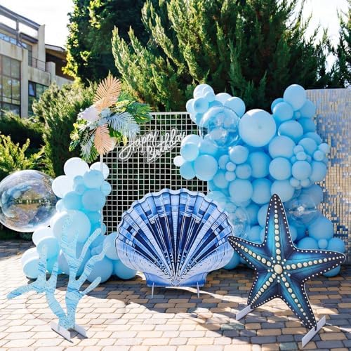 Weysat 3 Pcs Large Sea Party Stand Ocean Under The Sea Party Decoration Set - Image 5